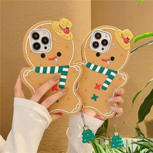 Cute Gingerbread Man iPhone Case - ArtGalleryZen