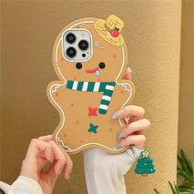 Cute Gingerbread Man iPhone Case - ArtGalleryZen