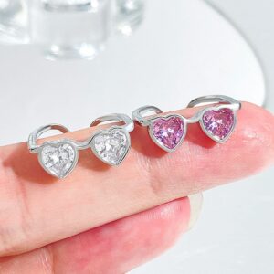 Cute Heart Shape Sunglasses Crystal Love Ring - ArtGalleryZen