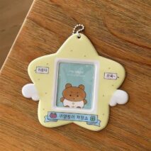 Cute Heart Star Angel Kpop Keychain Photocard Holder - ArtGalleryZen