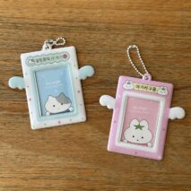 Cute Heart Star Angel Kpop Keychain Photocard Holder - ArtGalleryZen