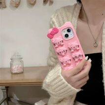 Cute Hello Kitty Expressions Silicone iPhone Case - ArtGalleryZen