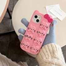 Cute Hello Kitty Expressions Silicone iPhone Case - ArtGalleryZen