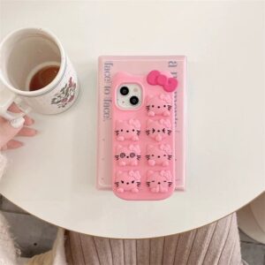 Cute Hello Kitty Expressions Silicone iPhone Case - ArtGalleryZen
