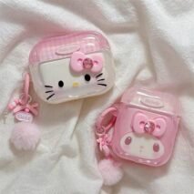 Cute Hello Kitty My Melody AirPods Earphone Case With Charm - ArtGalleryZen