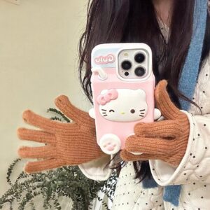 Cute Hello Kitty My Melody Milk Silicone iPhone Case - ArtGalleryZen