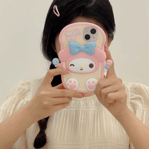 Cute Hello Kitty My Melody Toast iPhone Case - ArtGalleryZen