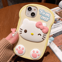 Cute Hello Kitty My Melody Toast iPhone Case - ArtGalleryZen