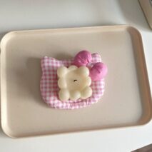 Cute Hello Kitty Shaped Fabric Coaster - ArtGalleryZen