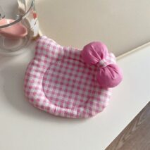 Cute Hello Kitty Shaped Fabric Coaster - ArtGalleryZen