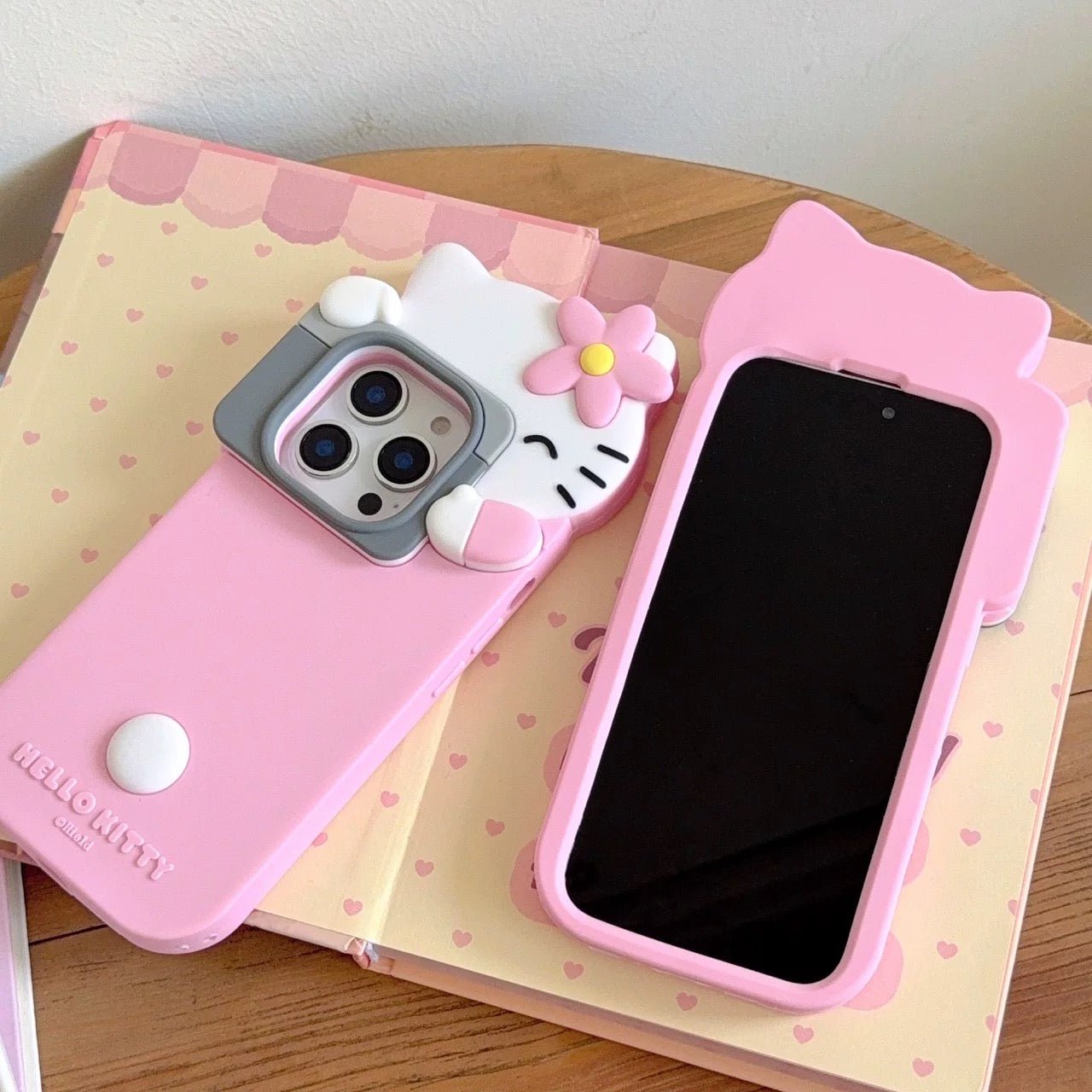 Cute Hello Kitty Taking Photo iPhone Case - ArtGalleryZen