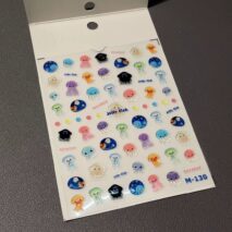 Cute Jellyfish Nail Art Decoration Stickers DIY Nail Ornament - ArtGalleryZen