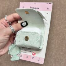 Cute Kitten Sanrio Hello Kitty AirPods Earphone Leather Case - ArtGalleryZen