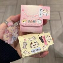 Cute Kitten Sanrio Hello Kitty AirPods Earphone Leather Case - ArtGalleryZen