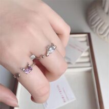 Cute Kuromi My Melody Cinnamoroll PomPomPurin Ring - ArtGalleryZen