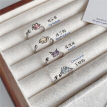 Cute Kuromi My Melody Cinnamoroll PomPomPurin Ring - ArtGalleryZen