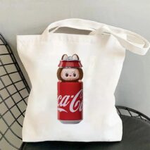 Cute Labubu Shoulder Tote Canvas Bag - ArtGalleryZen