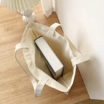 Cute Labubu Shoulder Tote Canvas Bag - ArtGalleryZen
