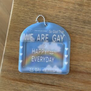 Cute Little Puppy Bear Kpop Keychain Photocard Holder - ArtGalleryZen