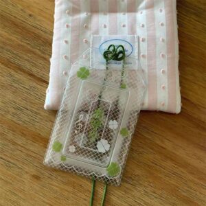 Cute Lucky Clover Bunny Amulet Kpop Keychain Photocard Holder - ArtGalleryZen