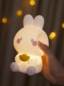 Cute Lucky Rabbit Night Light - ArtGalleryZen