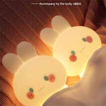 Cute Lucky Rabbit Night Light - ArtGalleryZen