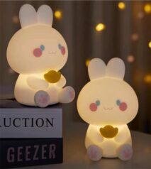 Cute Lucky Rabbit Night Light - ArtGalleryZen