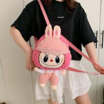 Cute Mario Labubu Plush Backpack Bag - ArtGalleryZen