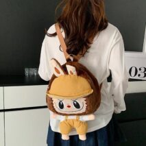 Cute Mario Labubu Plush Backpack Bag - ArtGalleryZen