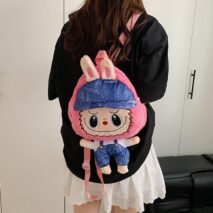 Cute Mario Labubu Plush Backpack Bag - ArtGalleryZen