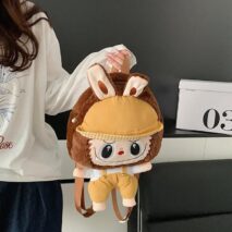 Cute Mario Labubu Plush Backpack Bag - ArtGalleryZen