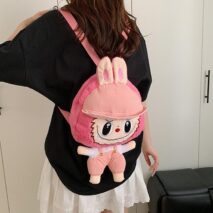 Cute Mario Labubu Plush Backpack Bag - ArtGalleryZen