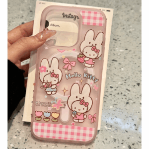 Cute Miffy Hello Kitty Magnetic Stand iPhone Case - ArtGalleryZen