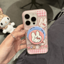 Cute Miffy Hello Kitty Magnetic Stand iPhone Case - ArtGalleryZen
