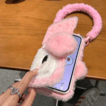 Cute My Melody Plush Flip iPhone Case - ArtGalleryZen