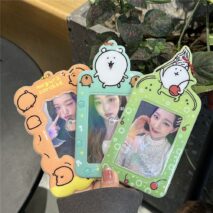 Cute Nagono Mogura Korokke Kpop Keychain Photocard Holder - ArtGalleryZen