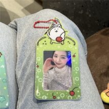 Cute Nagono Mogura Korokke Kpop Keychain Photocard Holder - ArtGalleryZen