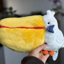 Cute Pelican Plush Bag Camera Bag Makeup Toiletry Bag Portable Travel Storage Organizer - ArtGalleryZen