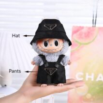 Cute Pink Bow Angel Wings Labubu 17cm Doll Clothes - ArtGalleryZen