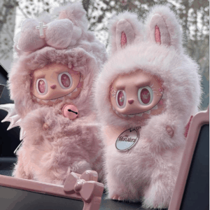 Cute Pink Bow Angel Wings Labubu 17cm Doll Clothes - ArtGalleryZen