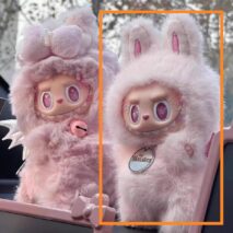 Cute Pink Bow Angel Wings Labubu 17cm Doll Clothes - ArtGalleryZen