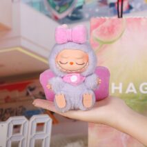 Cute Pink Bow Angel Wings Labubu 17cm Doll Clothes - ArtGalleryZen