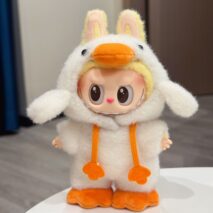 Cute Pink Bow Angel Wings Labubu 17cm Doll Clothes - ArtGalleryZen