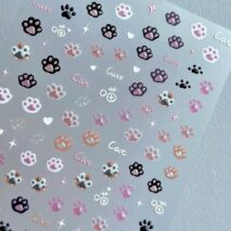 Cute Pink Cat Claw Jelly Nail Art Decoration Stickers DIY Nail Ornament - ArtGalleryZen
