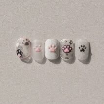 Cute Pink Cat Claw Jelly Nail Art Decoration Stickers DIY Nail Ornament - ArtGalleryZen
