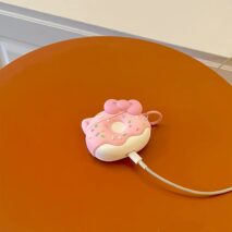 Cute Pink Donut Hello Kitty AirPods Earphone Case - ArtGalleryZen