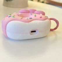 Cute Pink Donut Hello Kitty AirPods Earphone Case - ArtGalleryZen