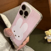 Cute Pink Miffy iPhone Case - ArtGalleryZen