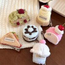 Cute Plush Cherry Cream Dessert  Hair Clip - ArtGalleryZen