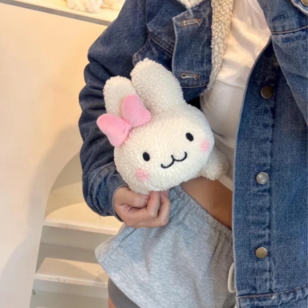 Cute Plush Rabbit Car Tissue Holder Tissue Bag - ArtGalleryZen
